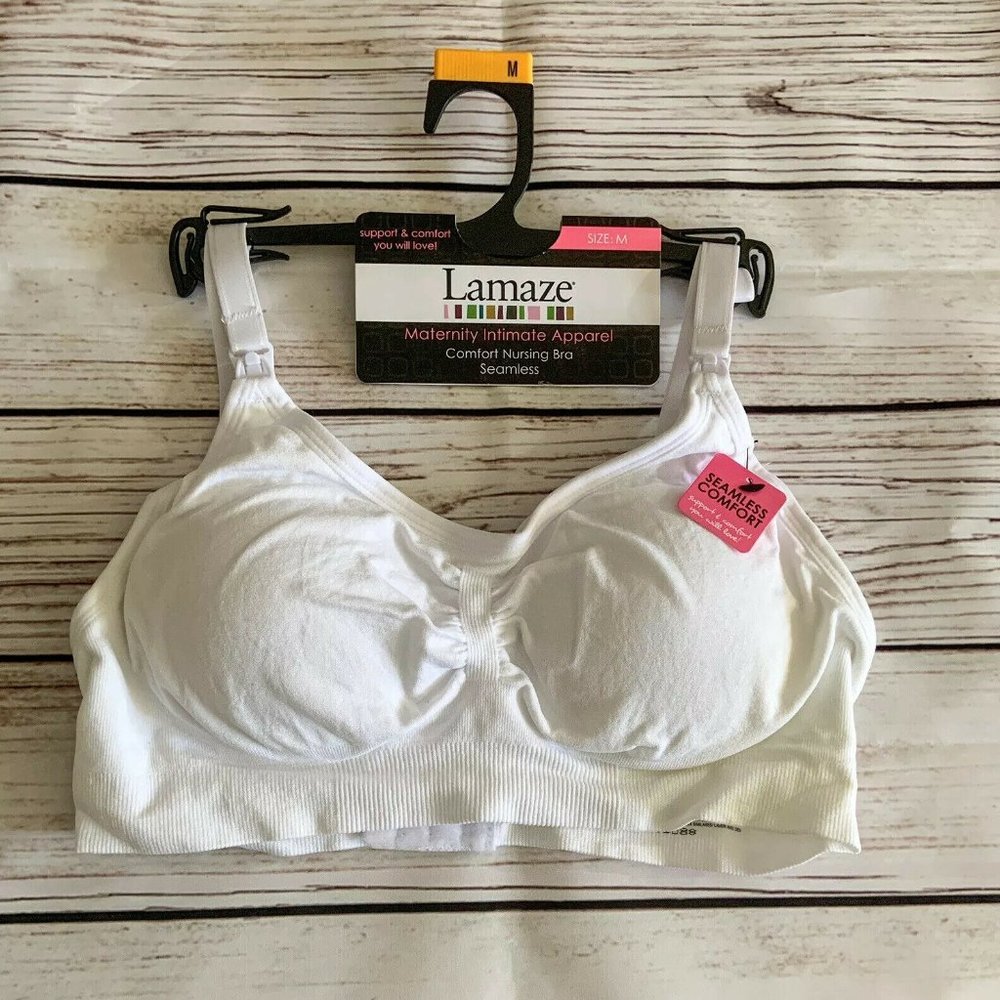 Lamaze Maternity Nursing Bra Cinch-Front Size M